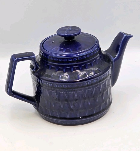Vintage blue glazed textured - glazed,