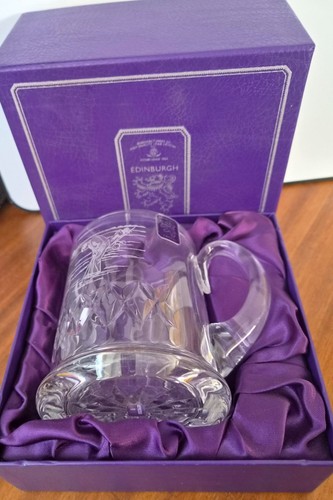 Edinburgh crystal tankard - edinburgh,