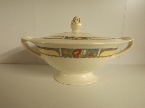 Vintage pot with lid - by, j&g