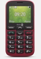 Doro 1380 Senior Unlocked 2G Dual SIM Mobile Phone with 2.4" Display (Red)
