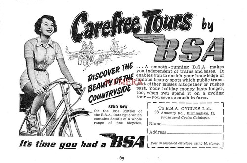 Bsa ladies touring bicycle - bsa,