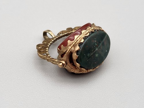 Vintage 9ct gold swivel - swivel, fob
