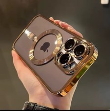 For iPhone 16 15 14 13 12 11 Clear Phone Case Magnetic MagSafe Charging Cover UK