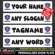 Scania Griffin Lorry Truck Trucker Windscreen SHOW PLATE - MTP Name Plate