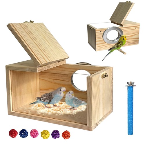 Transparent nesting box - , for