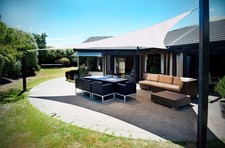 Triangular Shade Sail Canopy Shade Sun Garden Umbrella 5X5X5M