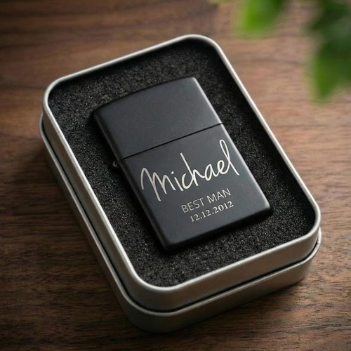 Personalized black lighter - black,