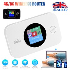 Portable Unlocked 5G LTE Wireless WiFi Router Mobile Broadband LED Modem Hotspot