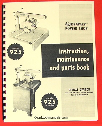 Dewalt 925 radial arm - 925,