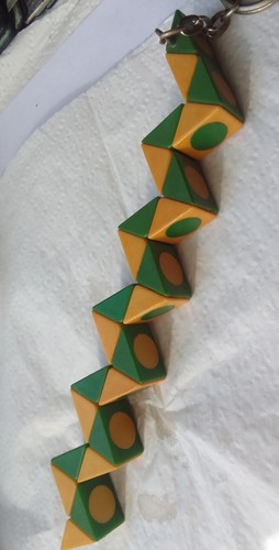 Vintage retro keyring plastic - keyring,