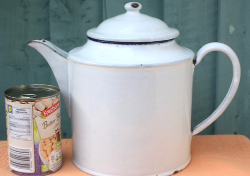 Vintage blue white enamel - vintage,