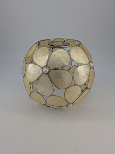 Vintage capiz shell light - shell,