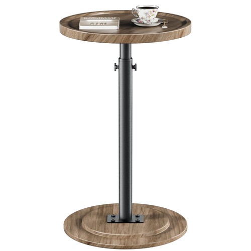 Pedestal side table round - pedestal,