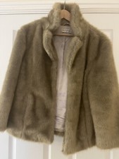 Miss Selfridge Blonde Faux Fur