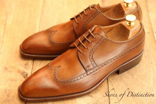 Stemar tan brown leather derby - tan,