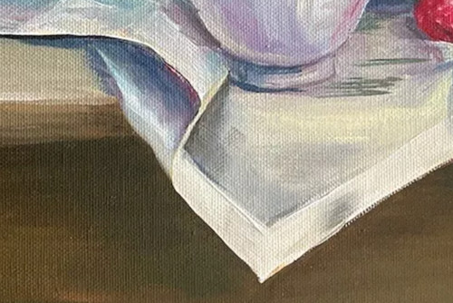 Original oil painting living - painting,