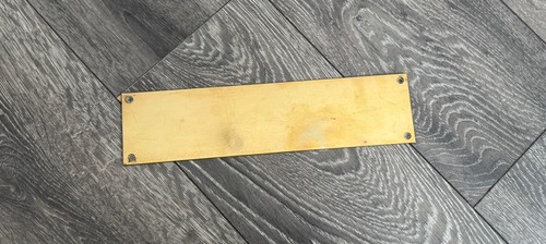 Vintage brass door kickplate - vintage,