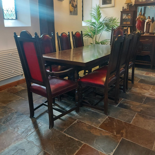 Dark wood rectangular dining - wood,