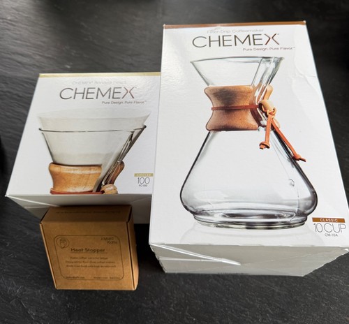 Chemex cup wood neck glass - chemex,