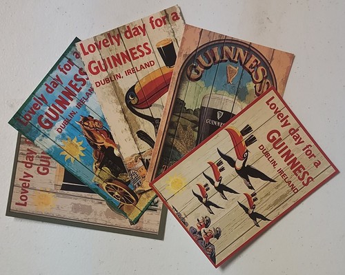 Guinness postcard lot 5 - guinness,
