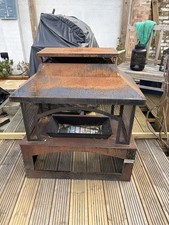 Outdoor Steel Log Fire Burner