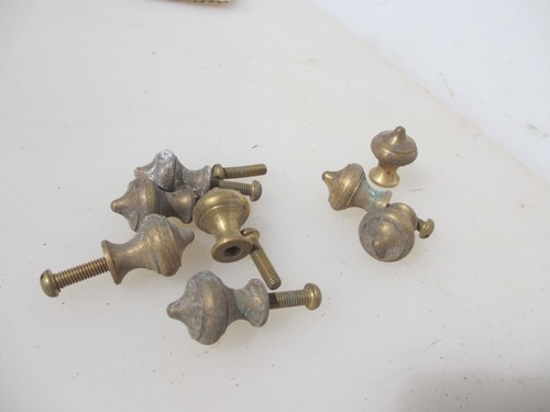 Vintage brass cabinet knob - vintage,