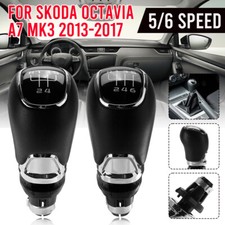 For Octavia A7 MK3 2013-2017 5/6 Speed MT Car Gear Shift Lever Knob For Skoda