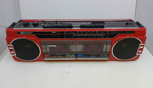Sharp 264 red tape recorder - sharp, wq