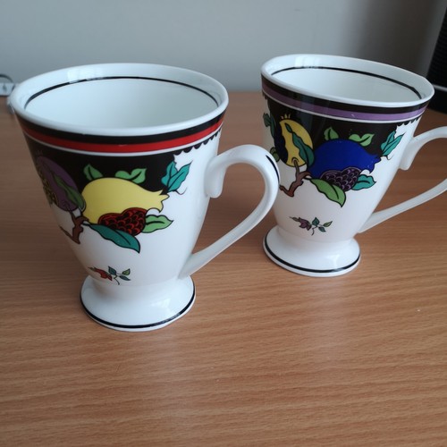 Art deco ceramic mugs - 2,