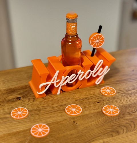 Printed aperol spritz - 3d,