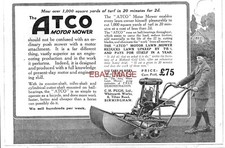 1921 Advert for 'ATCO' Motor
