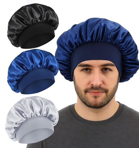 3pcs silk bonnet men bonnets - men,,