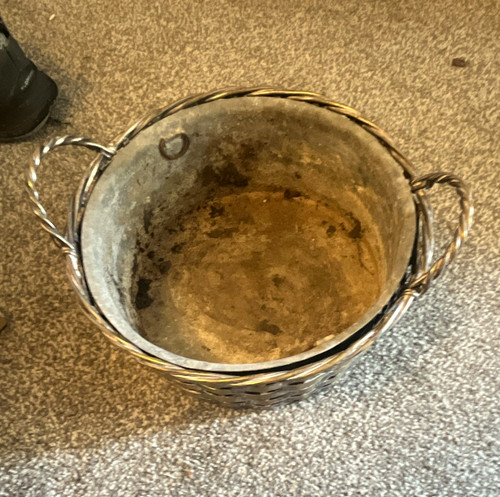 Vintage silver plated wire - silver-plated,