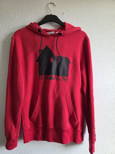 Home alone adult hoodie red - alone,
