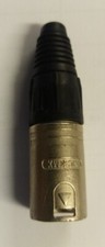 XLR plug male 3 pin black quality 
