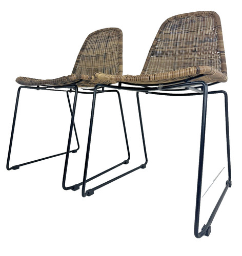 Pair vintage style woven - pair, of
