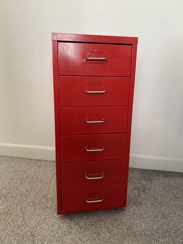 Ikea red helmer - red, drawer