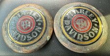 Harley Davidson Brass Plated Tank Emblems
