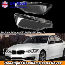 Left+Right Headlight Headlamp Lens Cover For BMW 3-Series F30 2013-2015 Pre-LCI