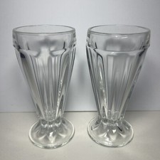 2x Classic Sundae Knickerbocker Glory Dessert Glasses 7.25”H 3.25” Diameter