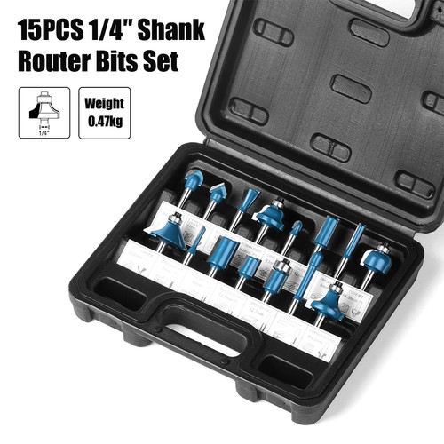 15pcs inch shank - 1/4,