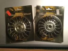 2 x Pro Tek 100mm Wire Wheel
