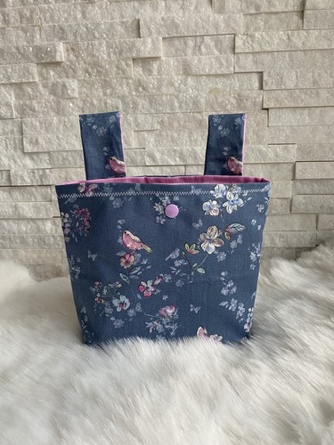 Handlebar bag birds blue - handlebar, blue"
