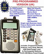 Uniden UBC125XLTc Radio 2025 Updated Scanner PROGRAMMED AM FM Air UBC125XLT c UK