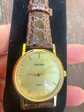 Vintage Sekonda Brown Leather