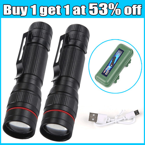 1200000lm usb rechargeable - rechargeable, led
