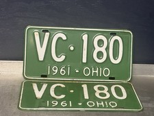 1961 Ohio License Plate
