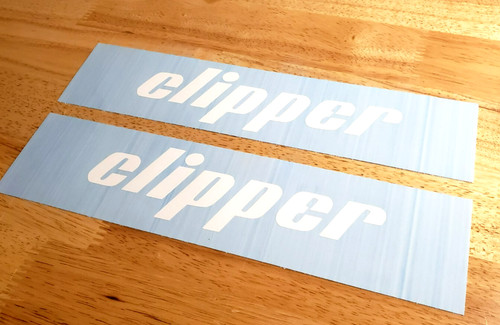 Clipper concrete saw decals - clipper,