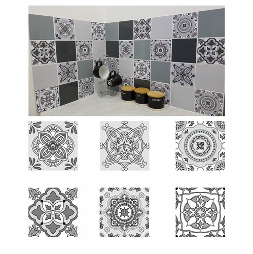 Grey mosaic tile - 24, 48
