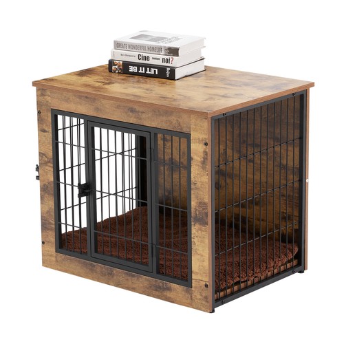 Wooden dog crate pet cage - wooden,